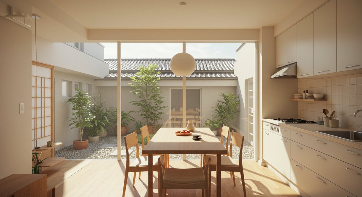 中庭 の ある 家 30 坪