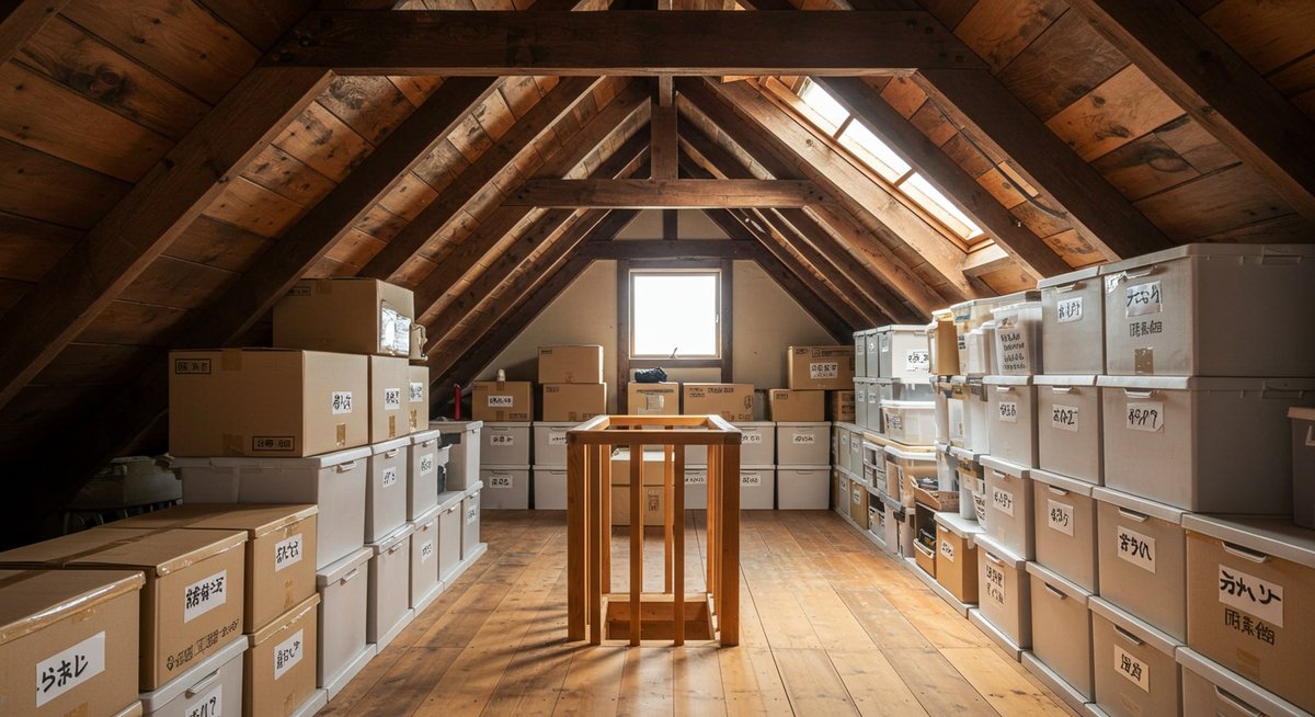 平屋 屋根裏