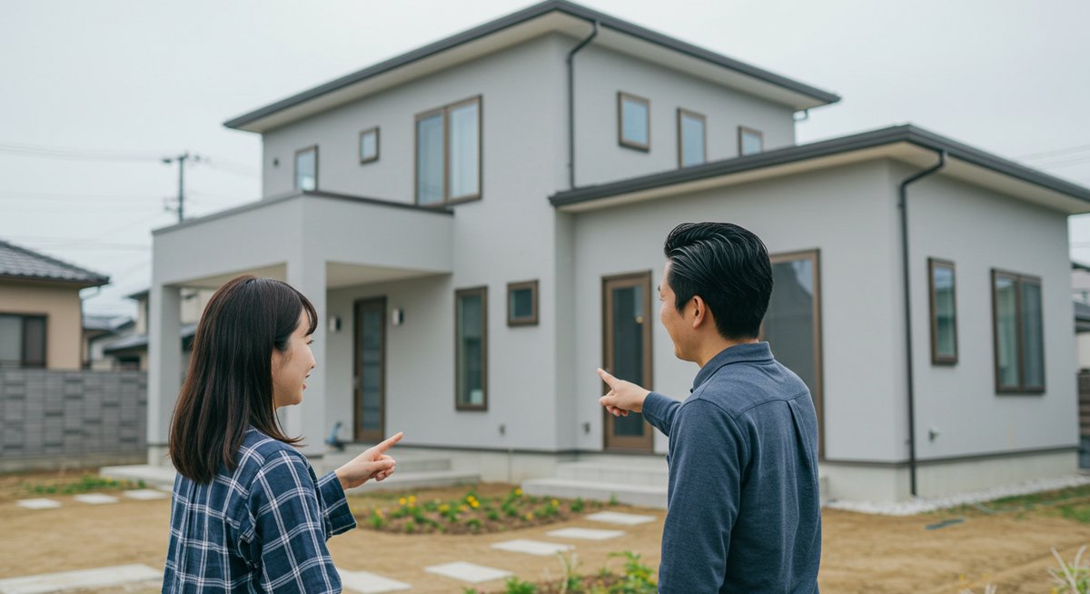 建売 庭