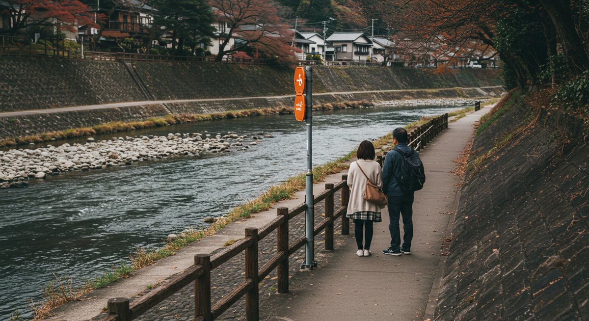 川沿いの家