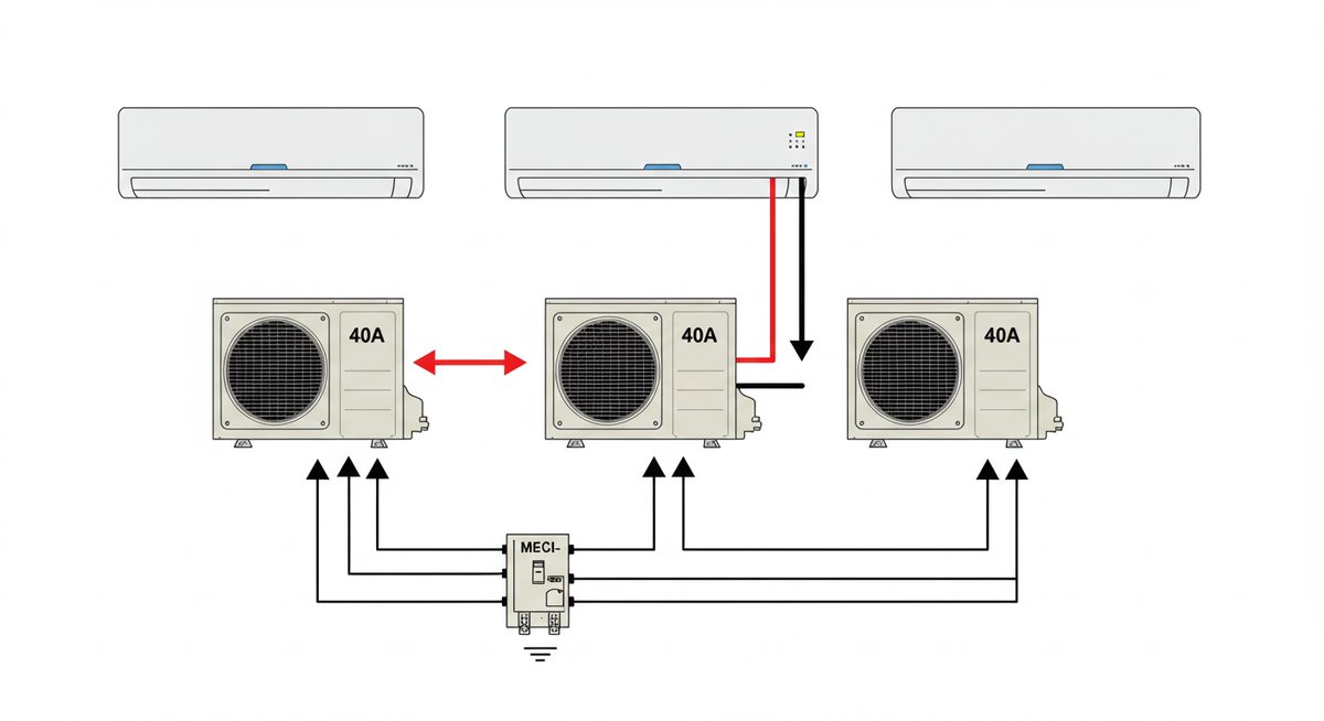 40アンペア エアコン3台