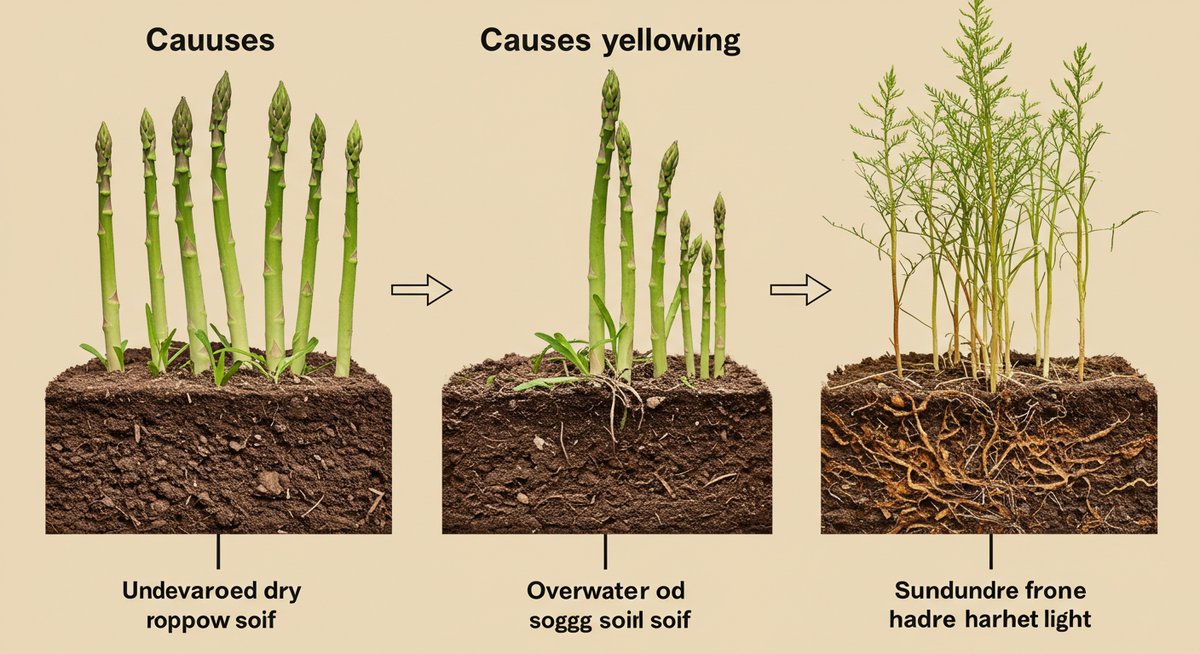 観葉植物 アスパラガス 黄変