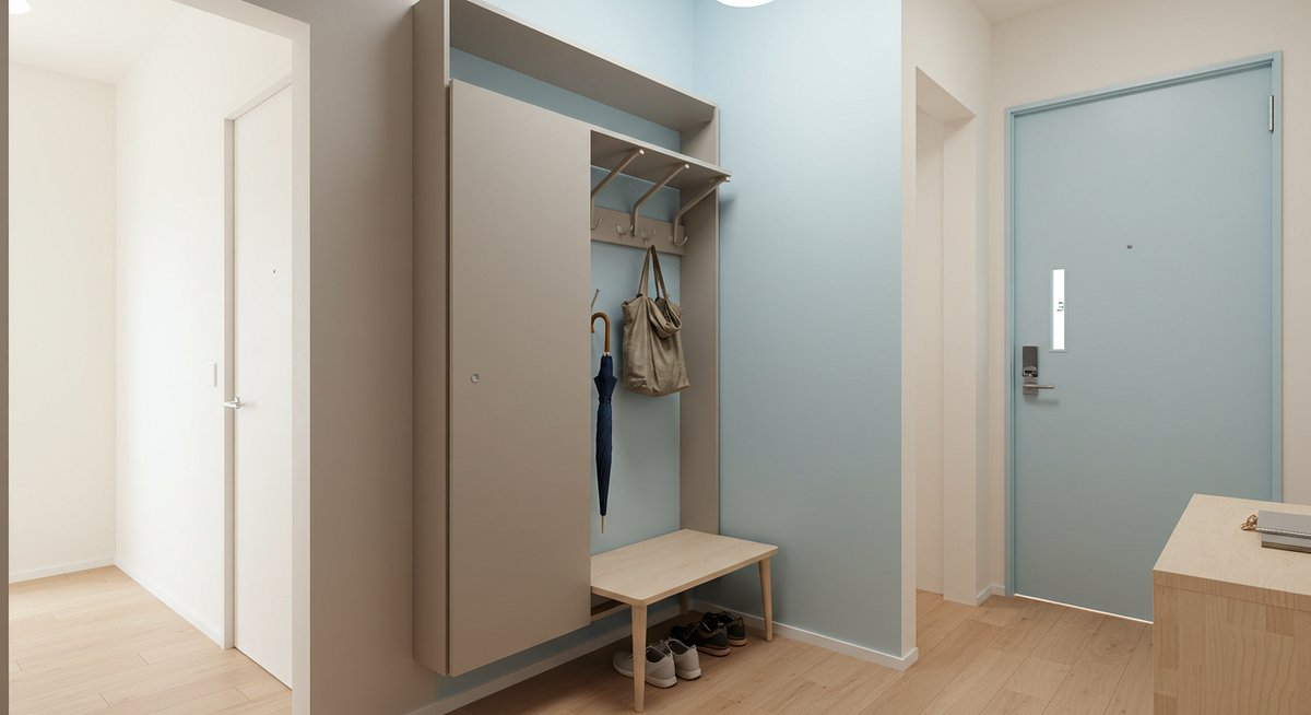 玄関 コート掛け いらない