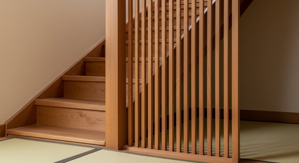 玄関入ってすぐ階段 目隠し