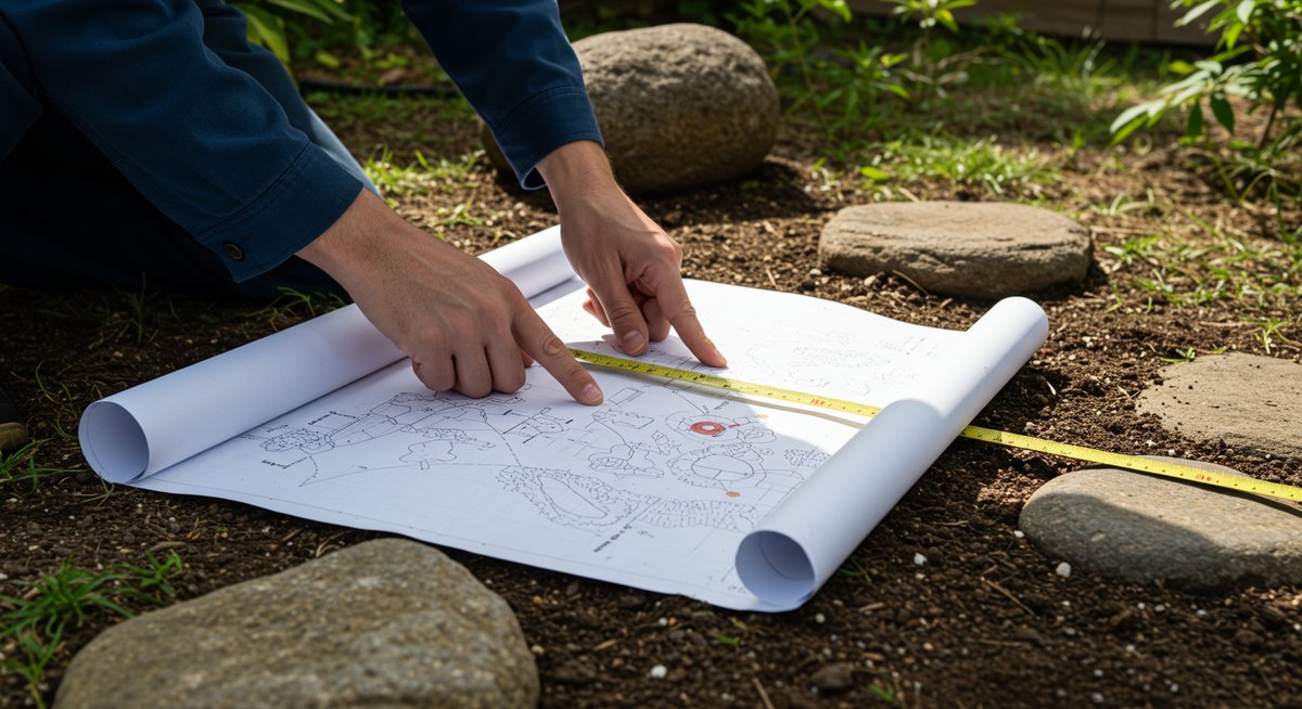 庭 せせらぎ 作る