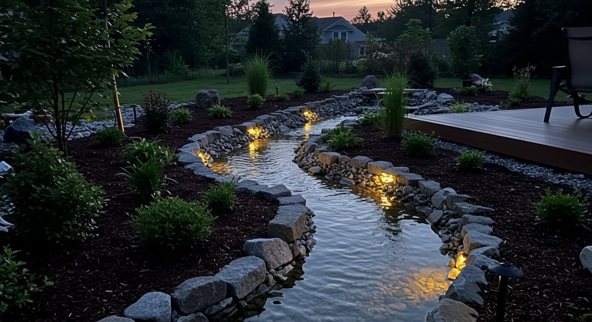 庭 せせらぎ 作る