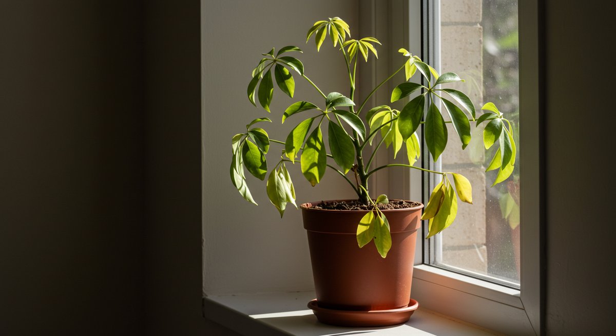 カポック 葉が垂れる