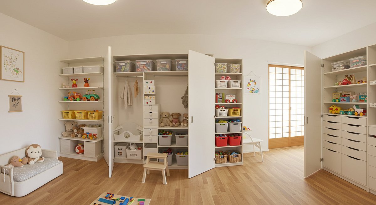 子供部屋 クローゼット 扉なし