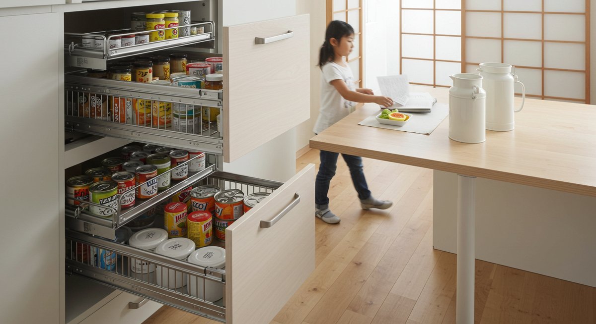 パントリー 奥行45 収納