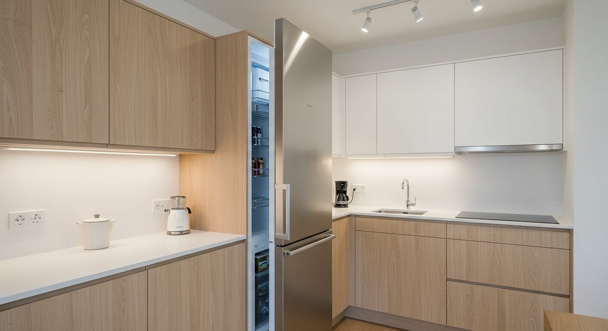 キッチン 冷蔵庫 隠す