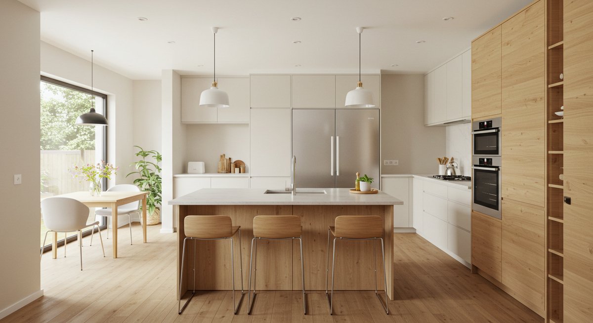 キッチン 冷蔵庫 隠す