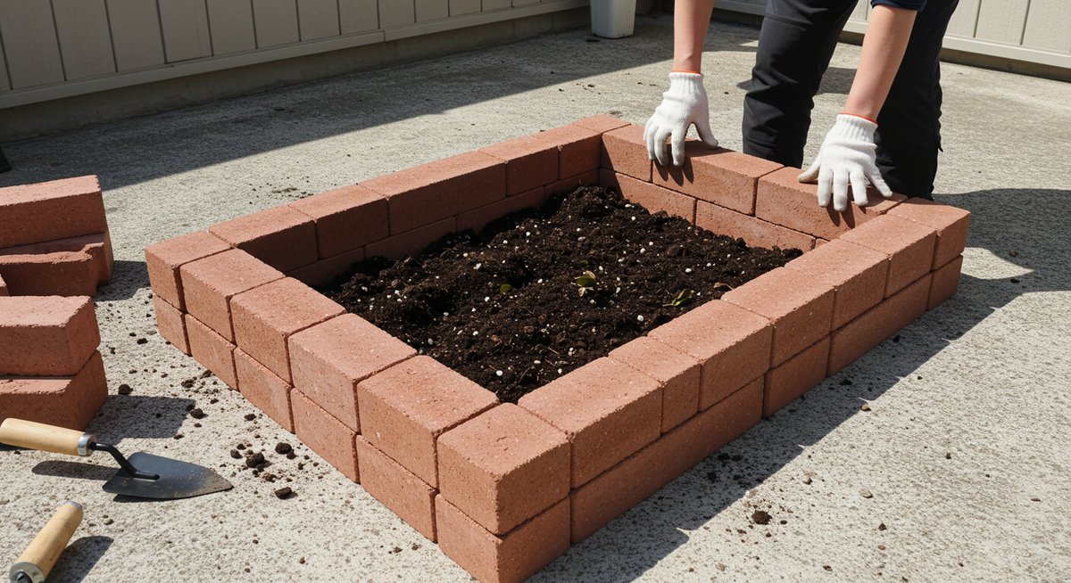 セリア 100 均 レンガ 花壇 並べる だけ