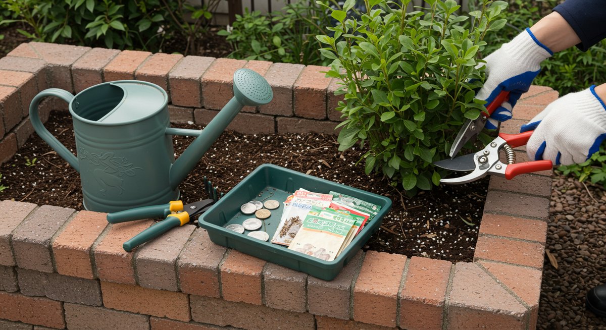 セリア 100 均 レンガ 花壇 並べる だけ